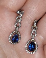 Special kyanite gemstone sterling silver earrings 925/ - new