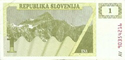 1 tolar 1990 Szlovénia 1.