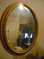 Mirror in blonde frame