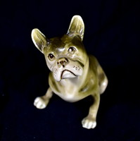 French bulldog royal dux porcelain figurine
