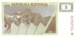 2 tolar tolarjev 1990 Szlovénia