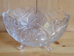 Old pedestal crystal offering, center of the table