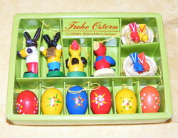 Fa húsvéti tojásfa díszek 12 db