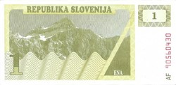 1 Tolar 1990 Slovenia 2. Unc