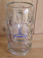 Glass beer mug with Königsbrau inscription - 1l -