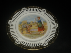 Schwarzenhammer Germany Bavarian porcelain plate with openwork edge