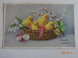 Old graphic Easter greeting card