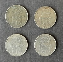 Svédország - 1 korona 1955-1964-1966-1967