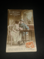 French military propaganda postcard, colored photo sheet ( i. V.H )