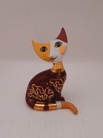 Hummel Goebel Rosina Wachtmeister jelzett porcelán cica, Frederico, 11,8 cm