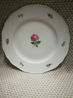 Viennese pink porcelain cake plate