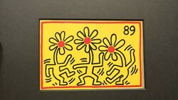 Keith Haring Offset Print  postcard 2db
