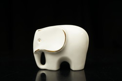 Mid century porcelain elephant figurine / retro old