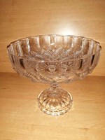 Retro footed glass bowl cake or fruit centerpiece (b)