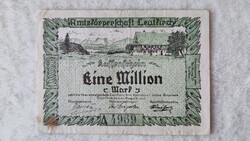 Inflation notgeld, 1 million marks - leutkirch, Baden-Württemberg, 1923 (vf+) | 1 banknote