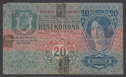 3x 20 Korona 1913 (G, F, G-) (3db)