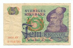5  Korona  1978  Svédország
