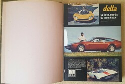 "delta" magazinok, 10 db ( 1974-es évfolyam, kötve )