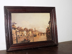 Bernando bellotto is a miniature depicting Arno's painting in Florence