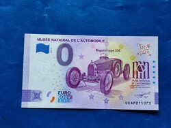France 0 euro 2022 bugatti 35c oldtimer car! Rare commemorative paper money! Ouch!