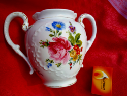 Beautiful two-handled, antique porcelain, perhaps a vase?
