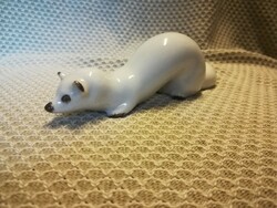 Porcelain ermine figure