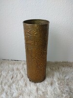 Copper floor vase