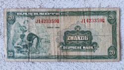 Nszk 20 mark, first series of 1948 (f+) | 1 rarer banknote!