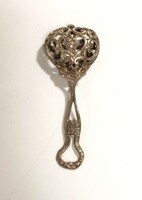 Silver decorative rattle