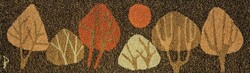 Erdei táj - faliszőnyeg, szignózott (széles szőnyeg, természet, zöld árnyalatok)