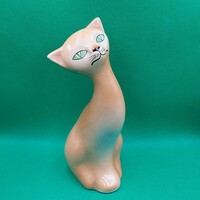 Rare collectible Kispest granite cat figurine