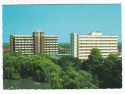 Gyula sot resort - old postcard