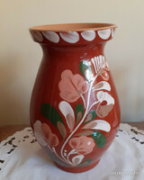 Old folk, glazed ceramic jug, vase.