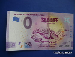 Germany 0 euro 2022 turtle fish! Rare memory paper money! Unc!