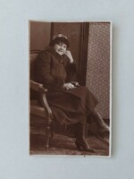 Régi női fotó hölgy fénykép 1921