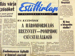 1975 November 10 / evening news / newspaper - Hungarian / daily. No.: 26054