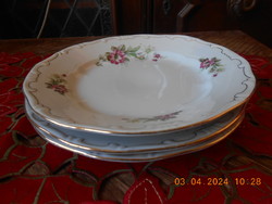 Zsolnay floral cake plate