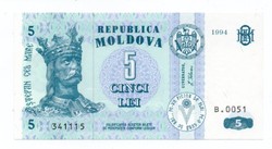 5    Leu      1994      Moldova