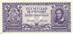 Ten million b.-Pengő 1946 rare