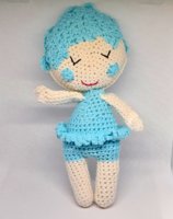Crochet ballerina figure