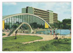 Hajdúszoboszló Sot Beke spa beach - old postcard