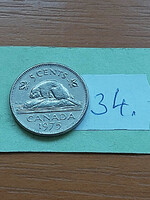 Canada 5 cents 1975 ii. Queen Elizabeth, nickel 34