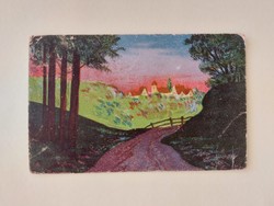 Old postcard landscape 1931