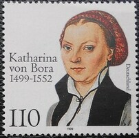 N2029 / Germany 1999 Katharina von Bora stamp postal clearance