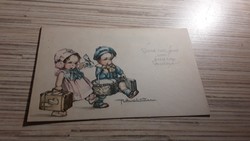 Antique greeting postcard.