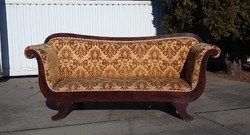 Beautiful Biedermeier sofa with antique rare shape