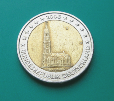 Germany - 2 euro commemorative coin - 2008 - hamburg - 