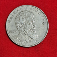 1962. Kuba  40 Centavos Patria O Muerte (1021)