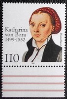 N2029sz / Germany 1999 Katharina von Bora stamp postal clear curved edge