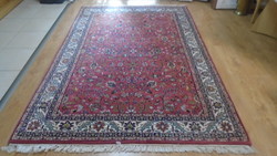 Szépséges  hibátlan tiszta nagy kézi csomózású Iráni gyapjú perzsa szőnyeg